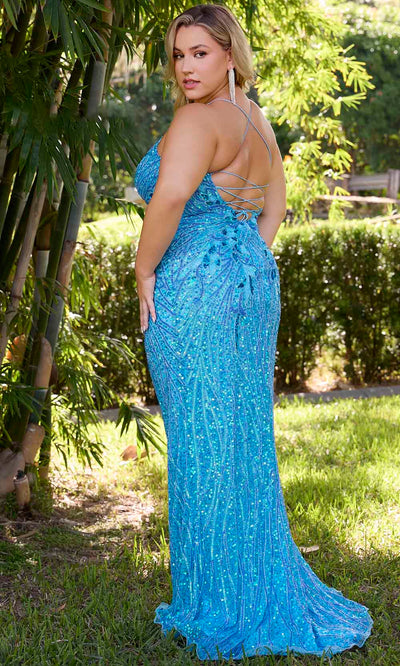 Primavera Couture 14072 - Sequined Sleeveless Prom Gown Prom Dresses