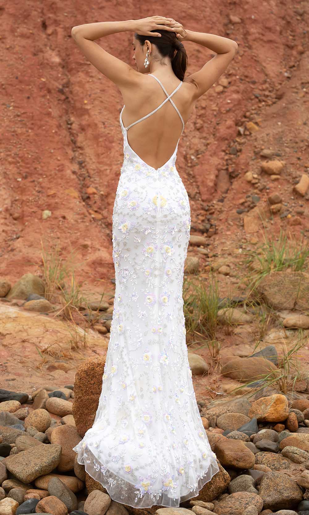 Primavera Couture - 3731 Sleeveless Plunging V-Neck Dress Special Occasion Dress