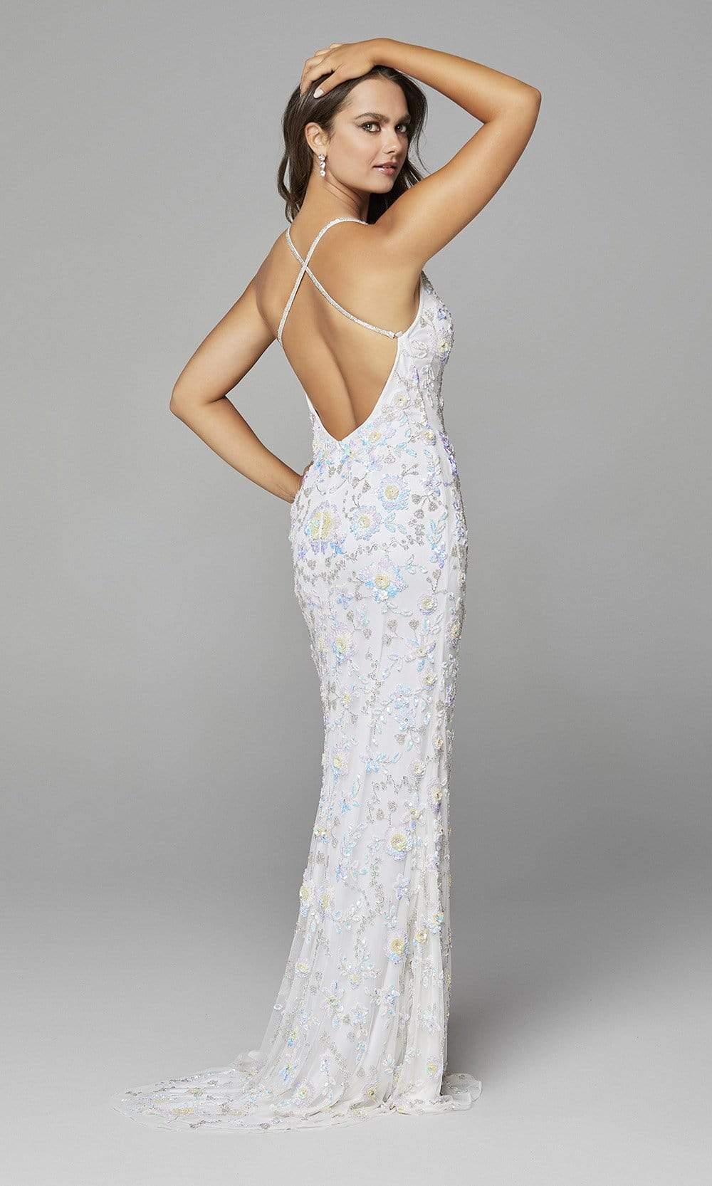Primavera Couture - 3731 Sleeveless Plunging V-Neck Dress Special Occasion Dress