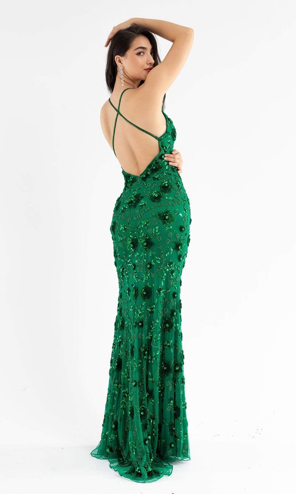 Primavera Couture - 3731 Sleeveless Plunging V-Neck Dress Special Occasion Dress