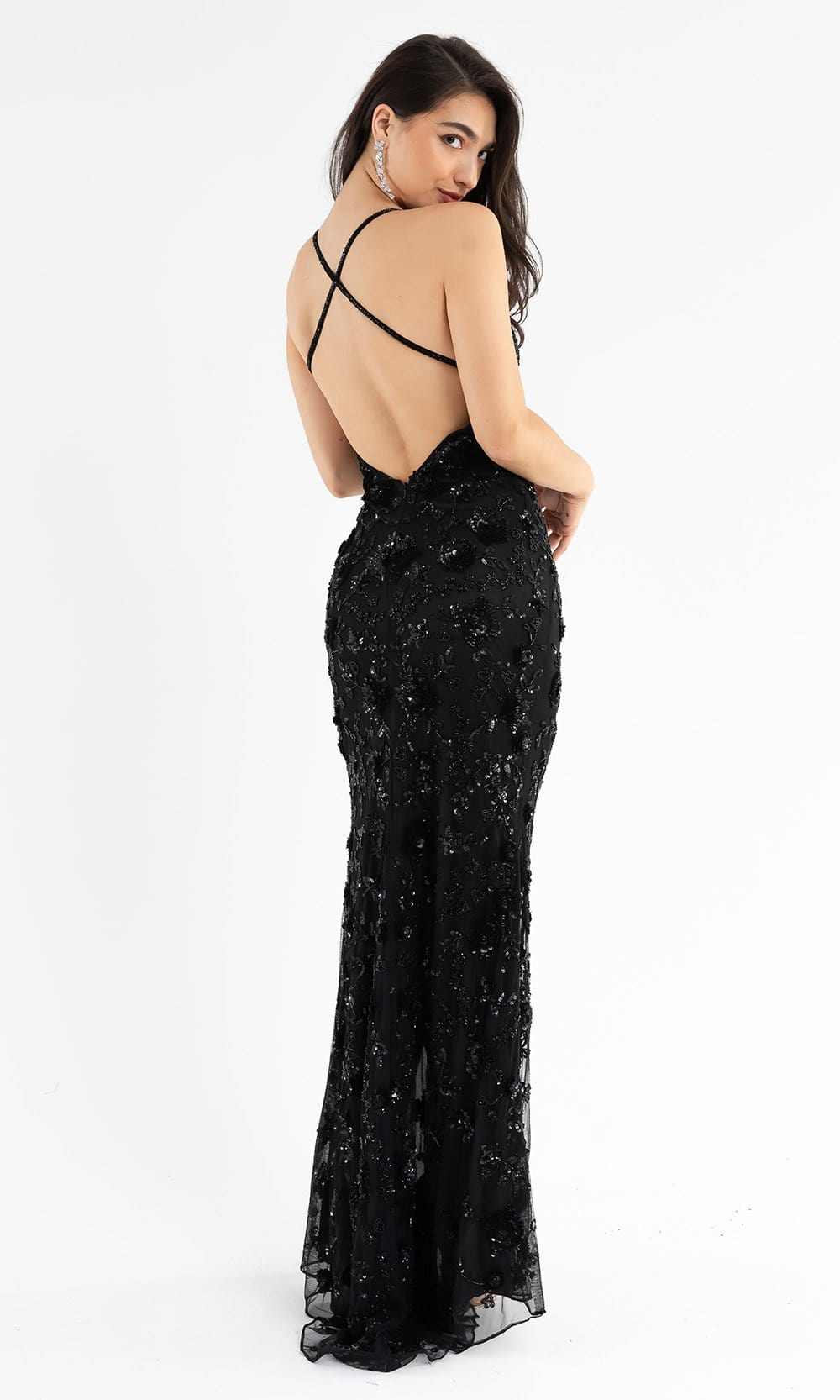 Primavera Couture - 3731 Sleeveless Plunging V-Neck Dress Special Occasion Dress