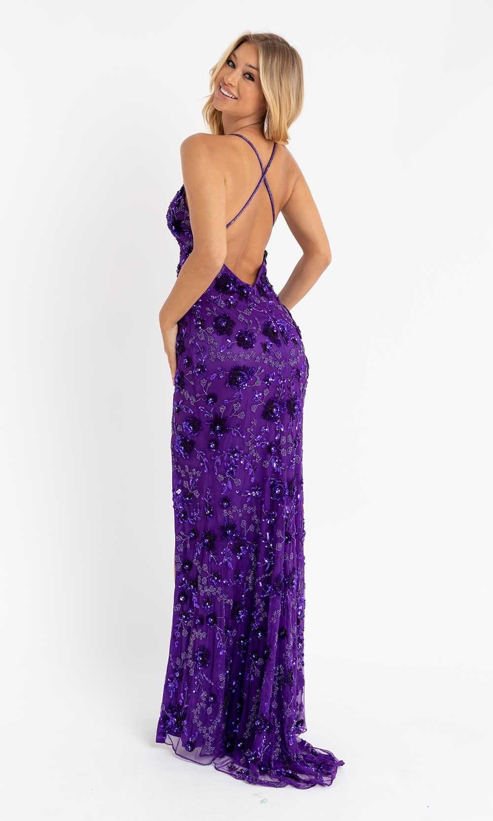 Primavera Couture - 3731 Sleeveless Plunging V-Neck Dress Special Occasion Dress