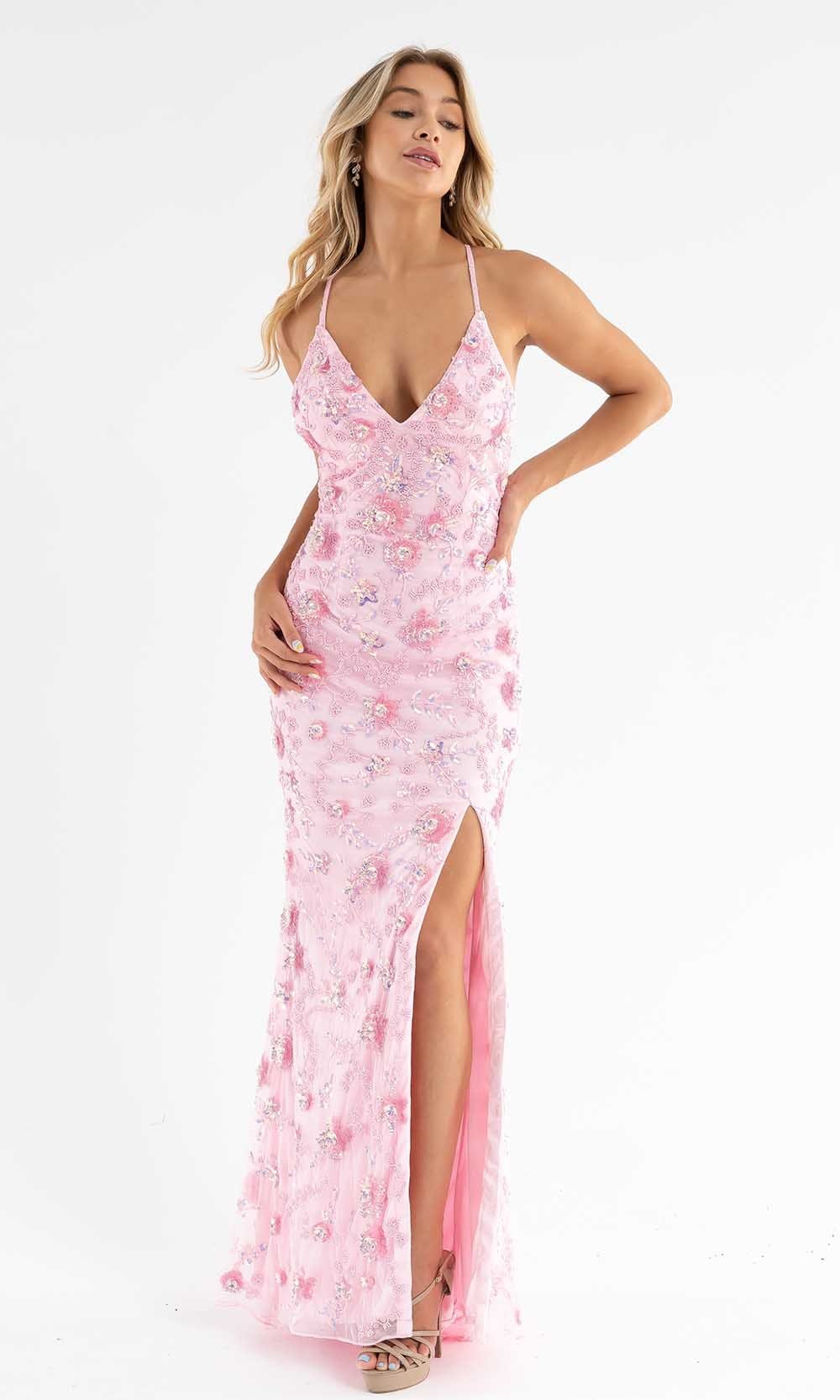 Primavera Couture - 3731 Sleeveless Plunging V-Neck Dress Special Occasion Dress