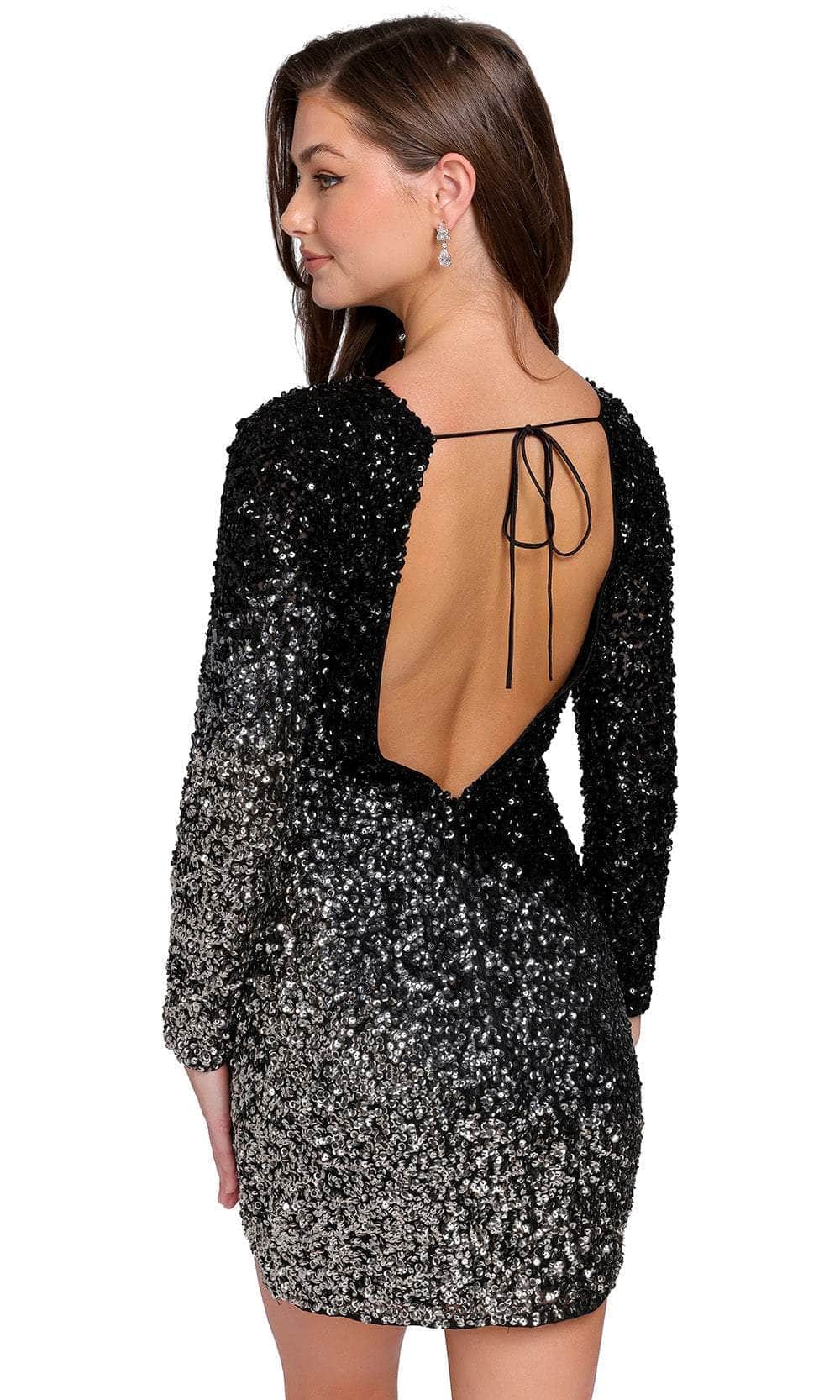 Primavera Couture 3819 - High-Neck Ombre Cocktail Dress Special Occasion Dress