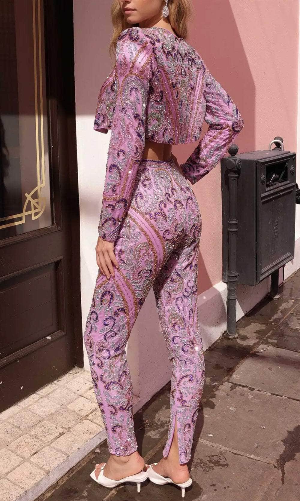 Primavera Couture 4174 - Sweetheart Three Piece Pantsuit Formal Pantsuits