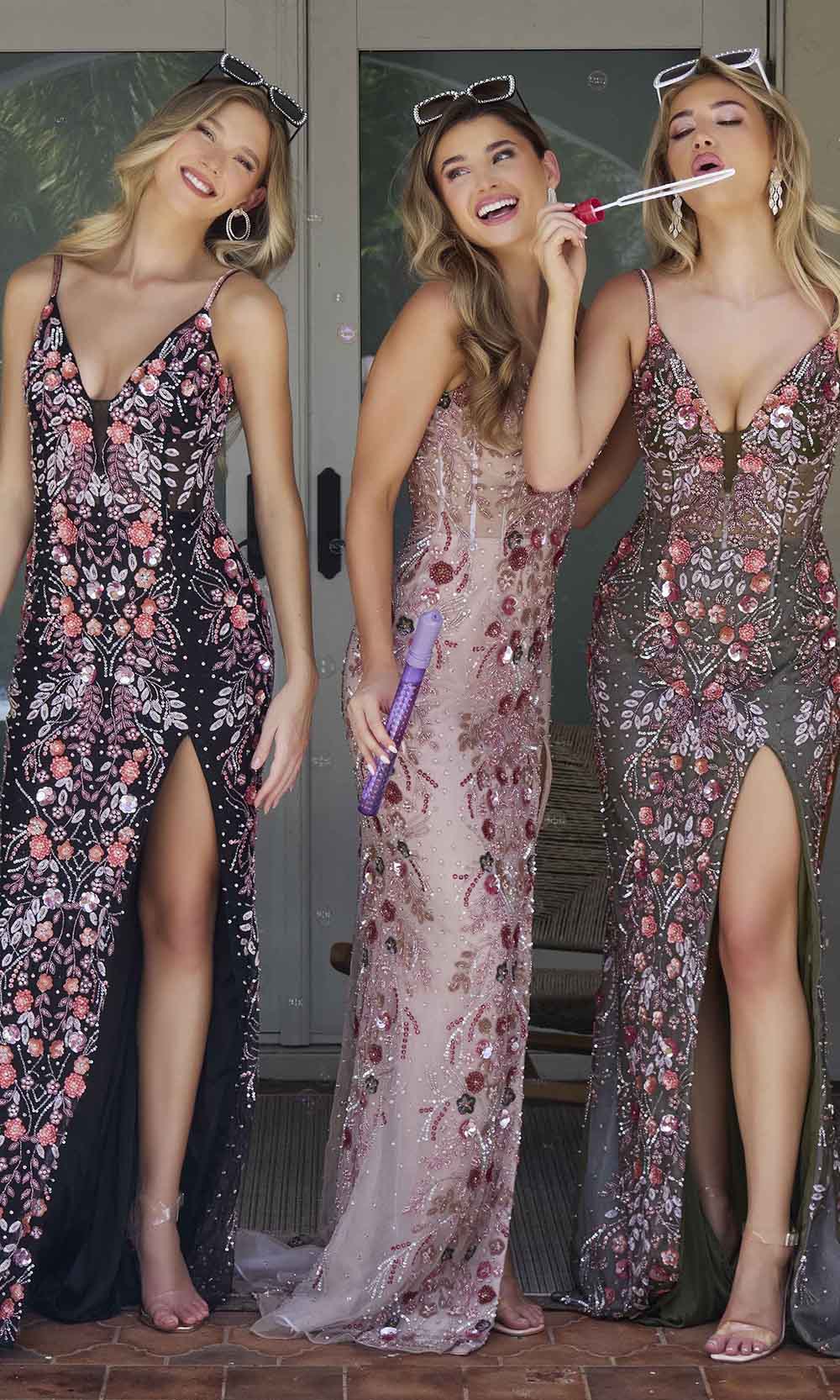 Primavera Couture 4313 - Vintage Floral Prom Dress Prom Dresses