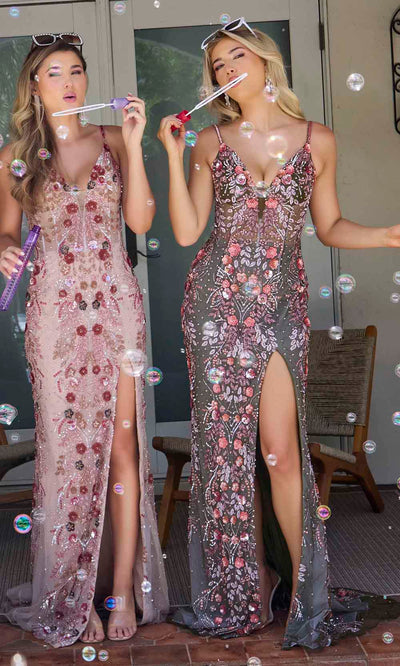 Primavera Couture 4313 - Vintage Floral Prom Dress Prom Dresses