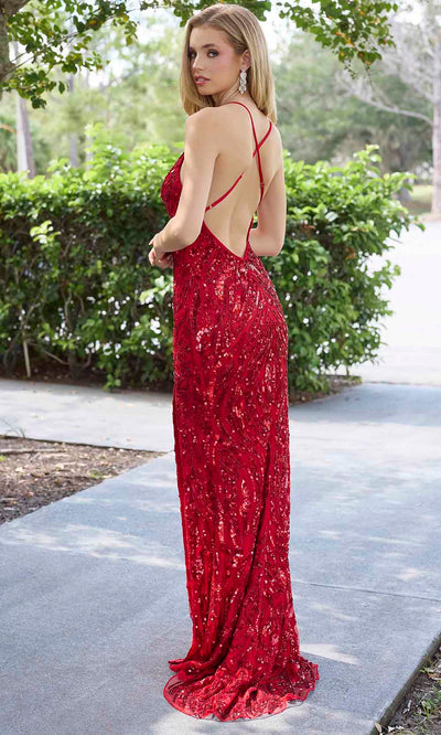 Primavera Couture 4371 - Sleeveless V-Neck Prom Dress Prom Dresses