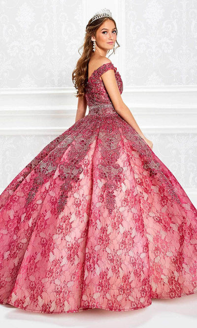 Princesa by Ariana Vara PR11921 - Off-Shoulder Lace Ball Gown Quinceanera Dresses