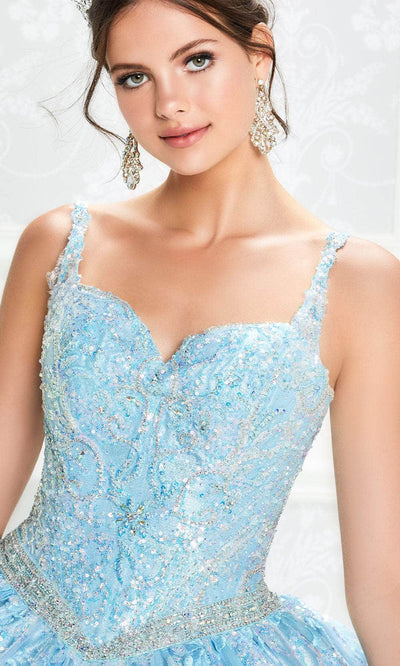 Princesa by Ariana Vara PR12009 - Lace V-Neck Ball Gown Quinceanera Dresses