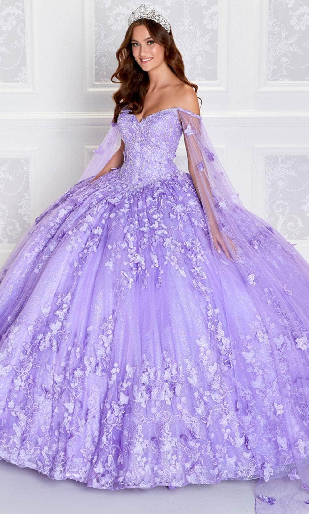 Princesa by Ariana Vara PR12261 - Light-Up Quinceañera Ball Gown Quinceanera Dresses / 00  Lavender