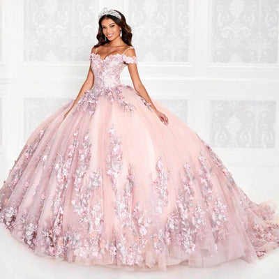 Princesa by Ariana Vara PR12263 - Off-Shoulder Tulle Ball Gown Quinceanera Dresses