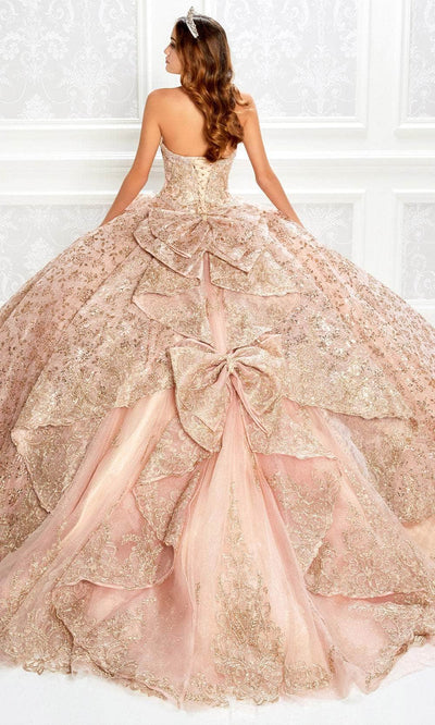 Princesa by Ariana Vara PR22022 - Strapless Lace Quinceañera Gown Quinceanera Dresses