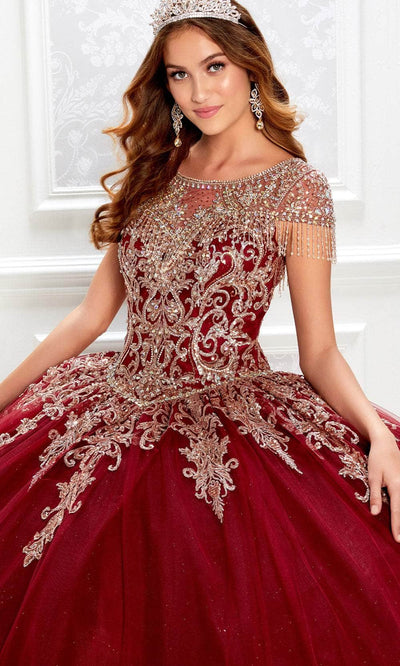 Princesa by Ariana Vara PR22026 - Beaded Jewel Neckline Ballgown Quinceanera Dresses