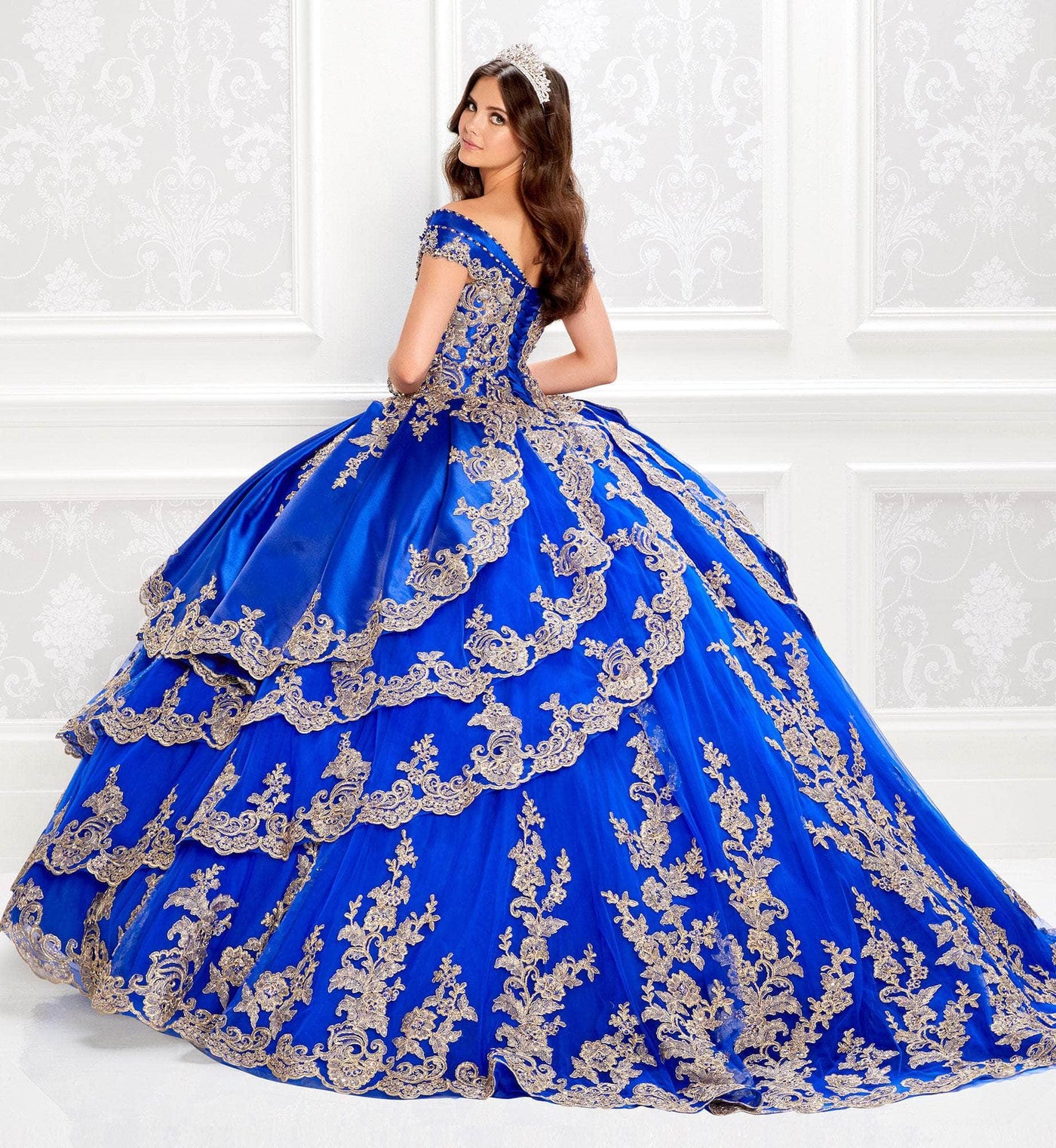 Princesa by Ariana Vara PR22029 - Applique Off-Shoulder Ball Gown Quinceanera Dresses