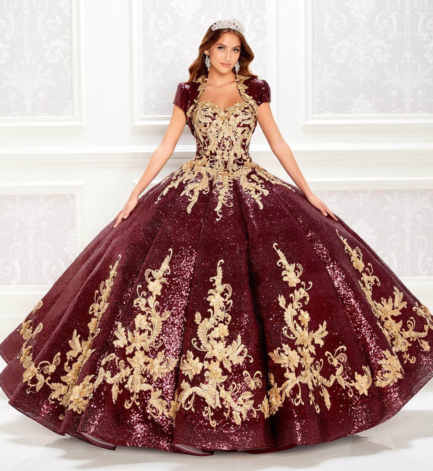 Princesa by Ariana Vara PR22030 - Sequin Strapless Ball Gown Quinceanera Dresses