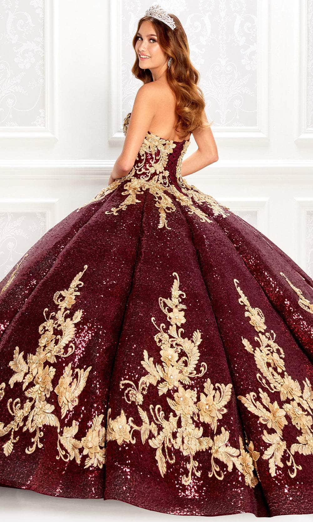 Princesa by Ariana Vara PR22030 - Sequin Strapless Ball Gown Quinceanera Dresses