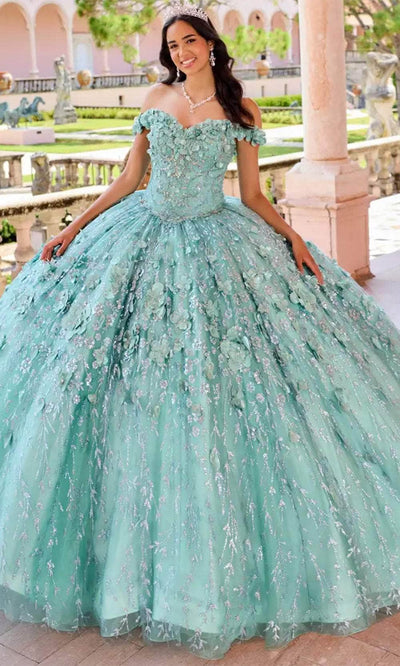 Princesa by Ariana Vara PR22036 - Sweetheart Quinceañera Ball Gown Quinceanera Dresses / 00  Sage