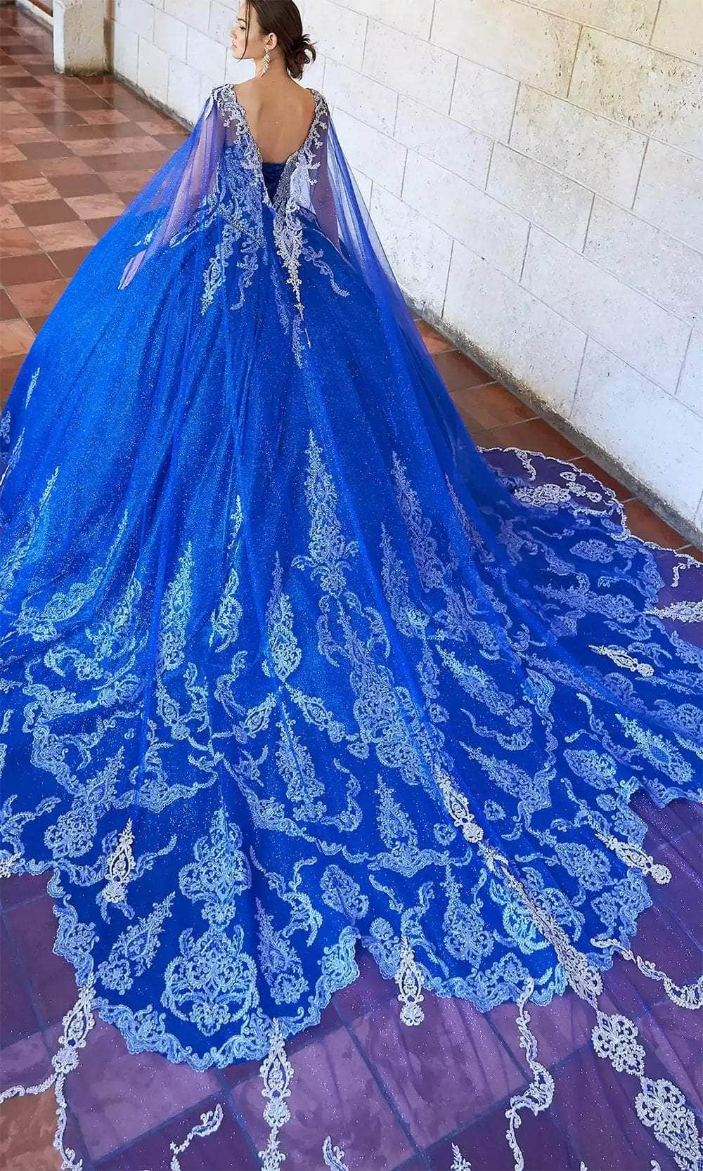 Princesa by Ariana Vara PR22141 - Glitter and Lace Ball Gown Quinceanera Dresses