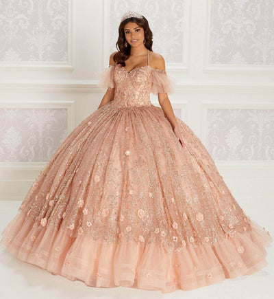 Princesa by Ariana Vara PR22144 - Embroidered Glitter Tulle Quinceañera Ball Gown Quinceanera Dresses