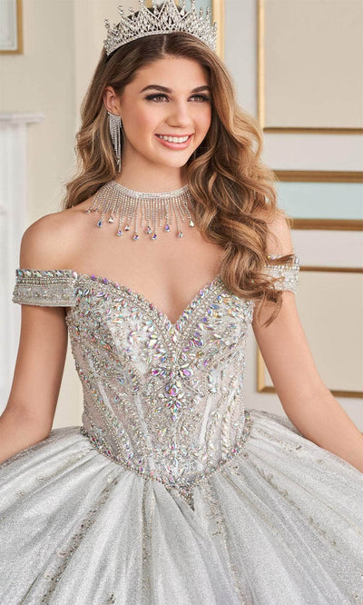 Princesa by Ariana Vara PR30173 - Glitter Tulle with Cathedral Train Quinceañera Gown Quinceanera Dresses