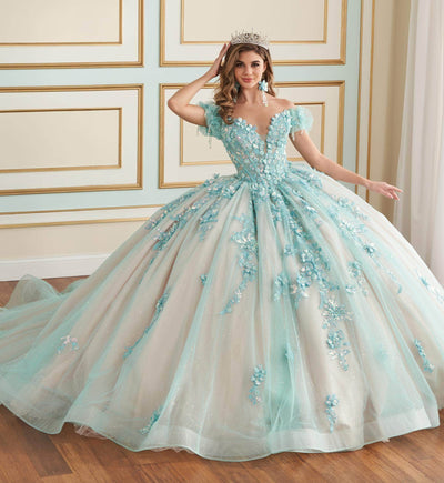 Princesa by Ariana Vara PR30174 - Floral Quinceañera Ball Gown Quinceanera Dresses