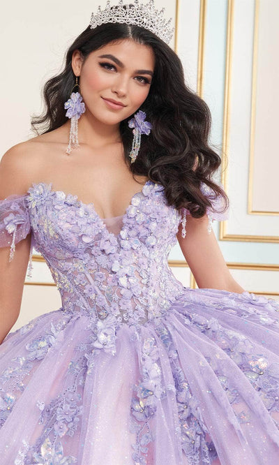 Princesa by Ariana Vara PR30174 - Floral Quinceañera Ball Gown Quinceanera Dresses