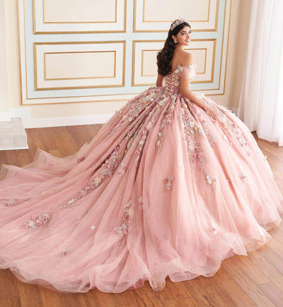 Princesa by Ariana Vara PR30175 - Floral Embellished Sweetheart Neck Ball Gown Quinceanera Dresses