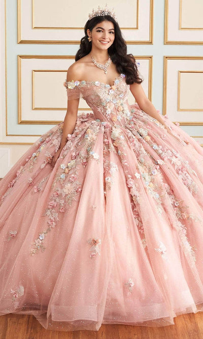 Princesa by Ariana Vara PR30175 - Floral Embellished Sweetheart Neck Ball Gown Quinceanera Dresses