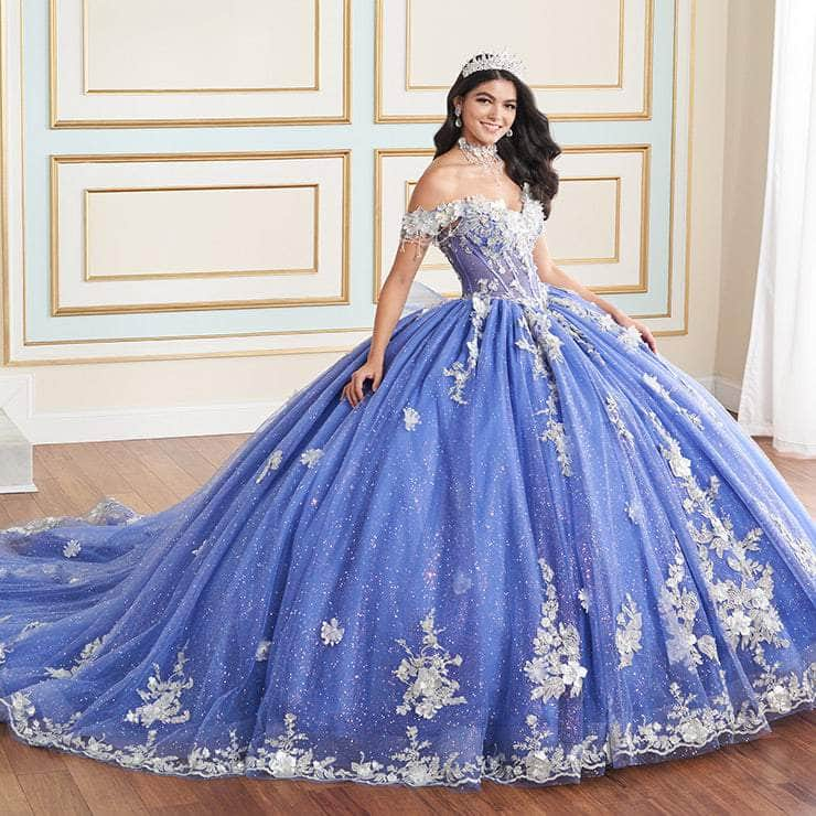 Princesa by Ariana Vara PR30178 - Floral Embellished Off-Shoulder Ball Gown Quinceanera Dresses