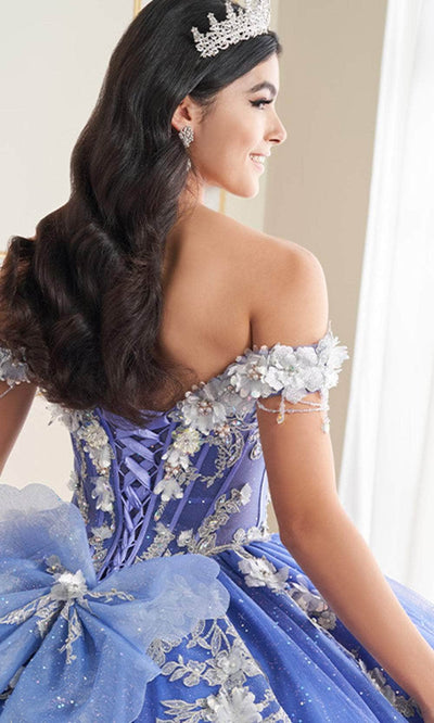 Princesa by Ariana Vara PR30178 - Floral Embellished Off-Shoulder Ball Gown Quinceanera Dresses