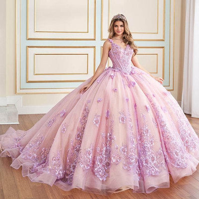 Princesa by Ariana Vara PR30179 - Sequin Embellished V-Neck Ball Gown Quinceanera Dresses