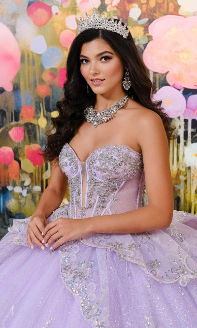 Princesa by Ariana Vara PR30196 - Glitter Tulle Tiered Ballgown Quinceanera Dresses