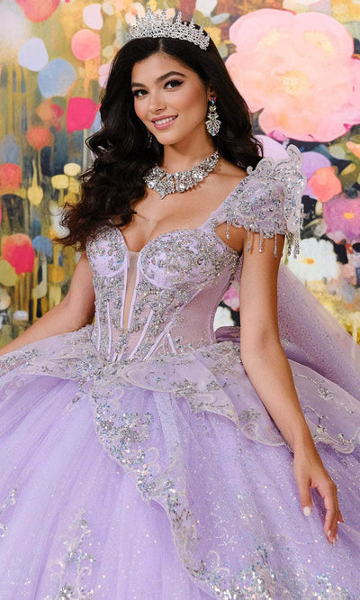 Princesa by Ariana Vara PR30196 - Glitter Tulle Tiered Ballgown Quinceanera Dresses