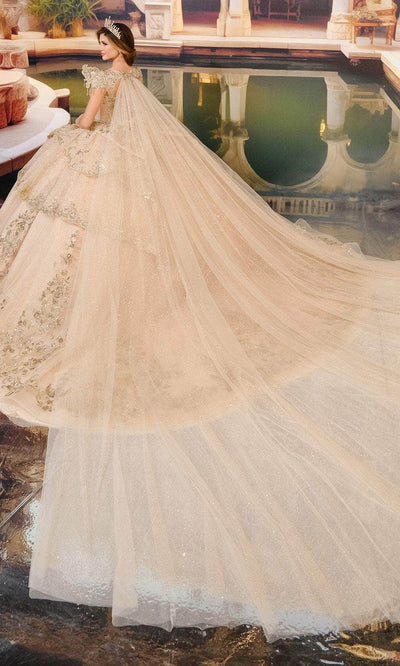 Princesa by Ariana Vara PR30196 - Glitter Tulle Tiered Ballgown Quinceanera Dresses