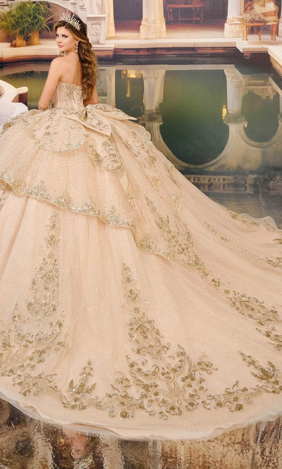 Princesa by Ariana Vara PR30196 - Glitter Tulle Tiered Ballgown Quinceanera Dresses