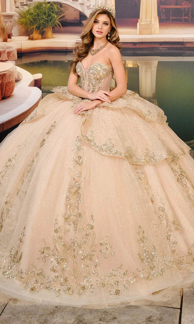 Princesa by Ariana Vara PR30196 - Glitter Tulle Tiered Ballgown Quinceanera Dresses