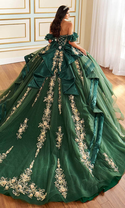 Princesa by Ariana Vara PR30197 - Puff Sleeve Sweetheart Corset Ballgown Quinceanera Dresses