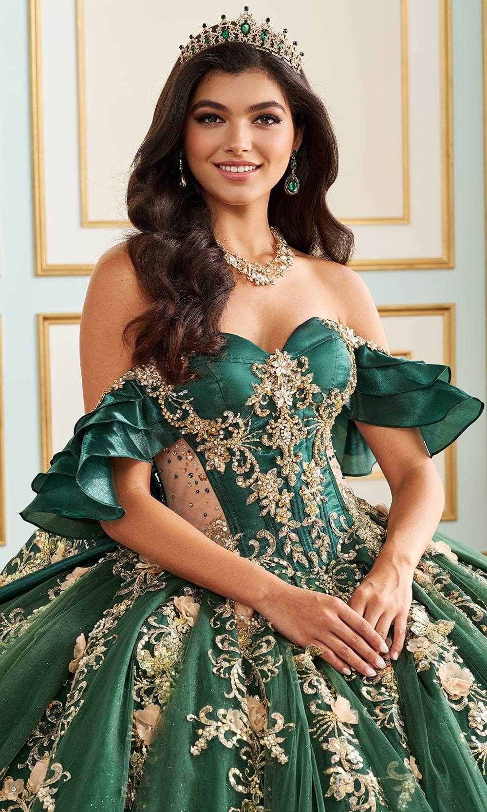 Princesa by Ariana Vara PR30197 - Puff Sleeve Sweetheart Corset Ballgown Quinceanera Dresses