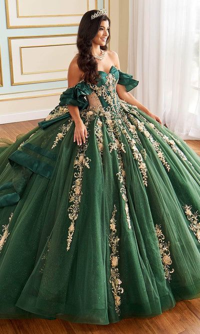 Princesa by Ariana Vara PR30197 - Puff Sleeve Sweetheart Corset Ballgown Quinceanera Dresses