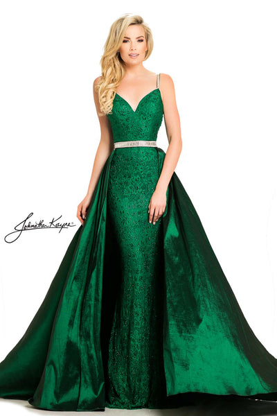 Johnathan Kayne - 7242 Sleeveless Embellished Dress with Overskirt