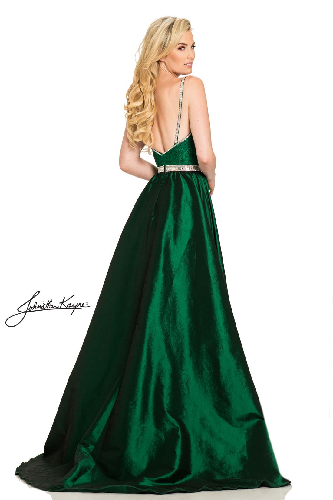 Johnathan Kayne - 7242 Sleeveless Embellished Dress with Overskirt