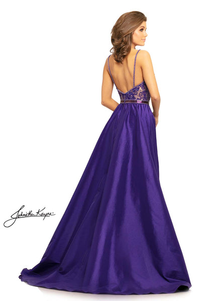 Johnathan Kayne - 7242 Sleeveless Embellished Dress with Overskirt