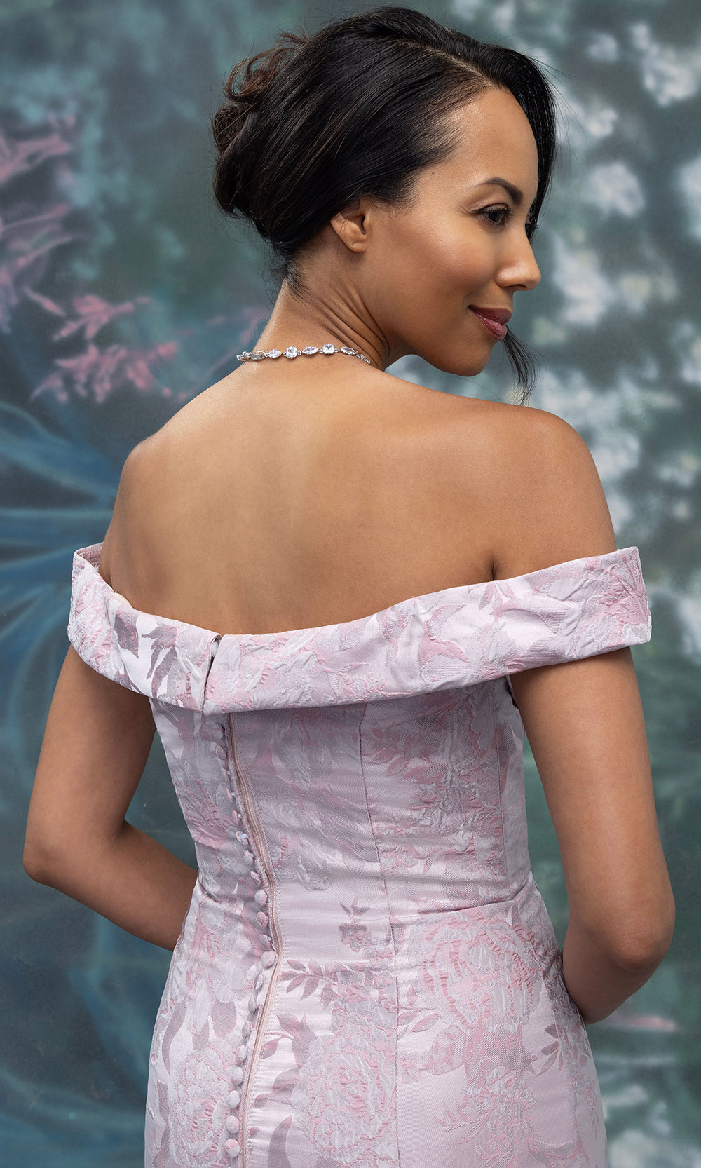MGNY By Mori Lee 2070005 - Floral Brocade Mermaid Formal Gown Mother of the Bride Dresses in Blush