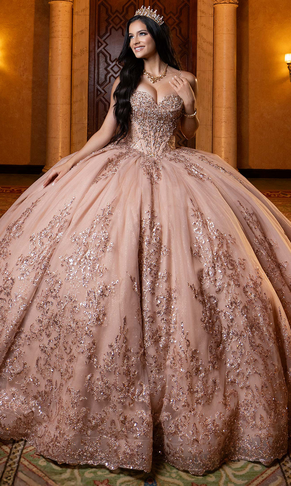 Vizcaya by Mori Lee 4080013 - Crystal Beaded Sweetheart Quinceanera Gown Quinceanera Dresses