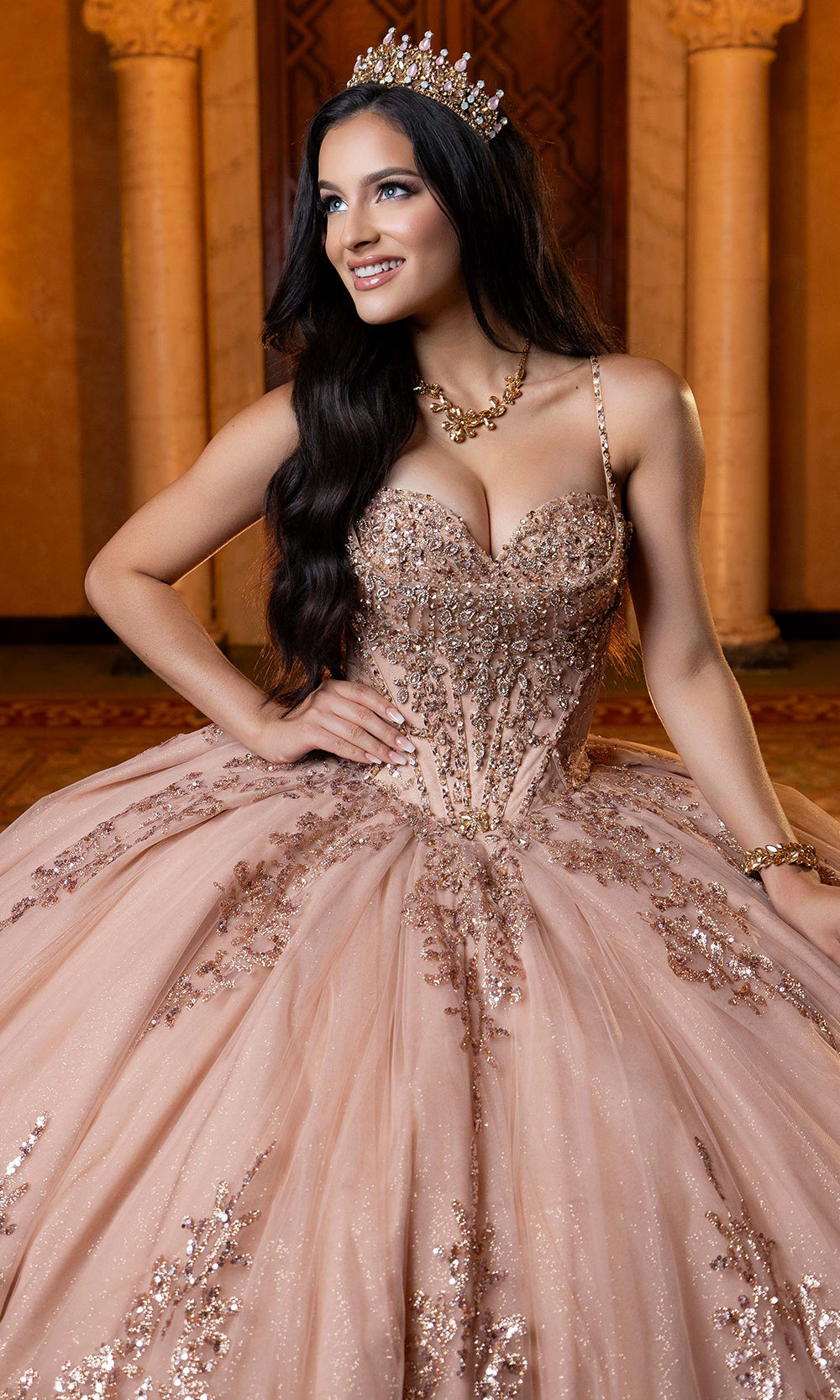 Vizcaya by Mori Lee 4080013 - Crystal Beaded Sweetheart Quinceanera Gown Quinceanera Dresses