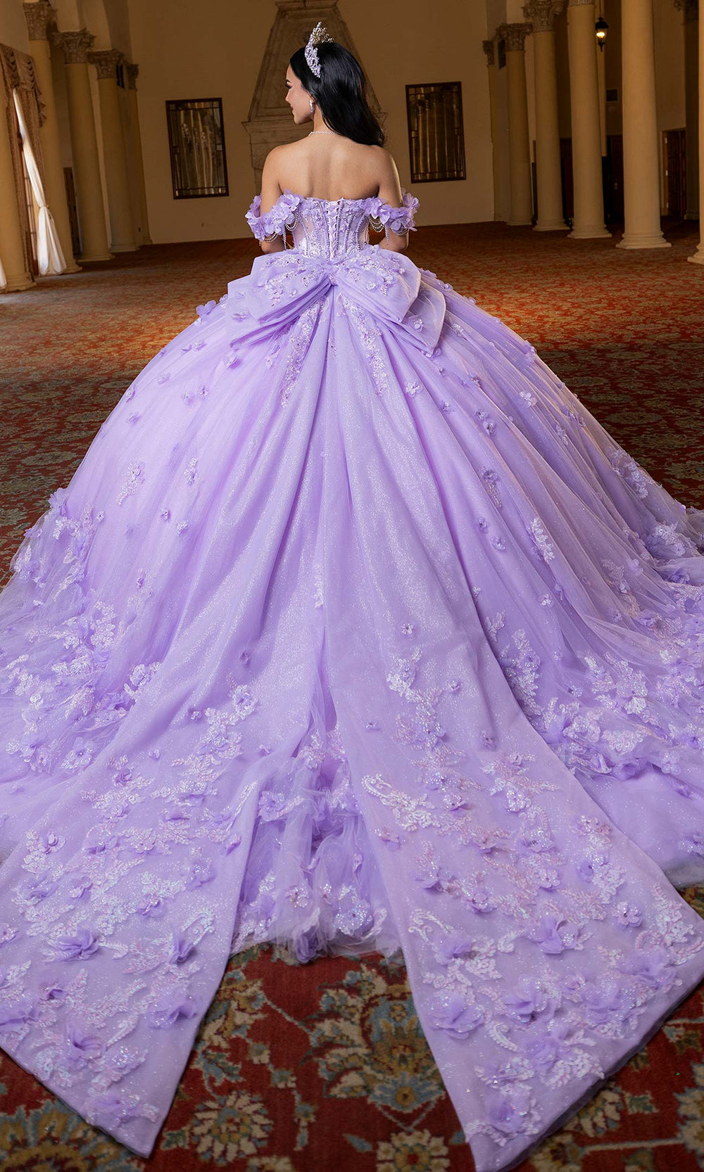 Vizcaya by Mori Lee 4080024 - Sweetheart Mini Dress with Ballgown Overskirt Quinceanera Dresses in Lilac