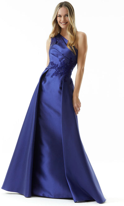 MGNY By Mori Lee 73003 - Pleated One Shoulder Evening Dress Evening Dresses