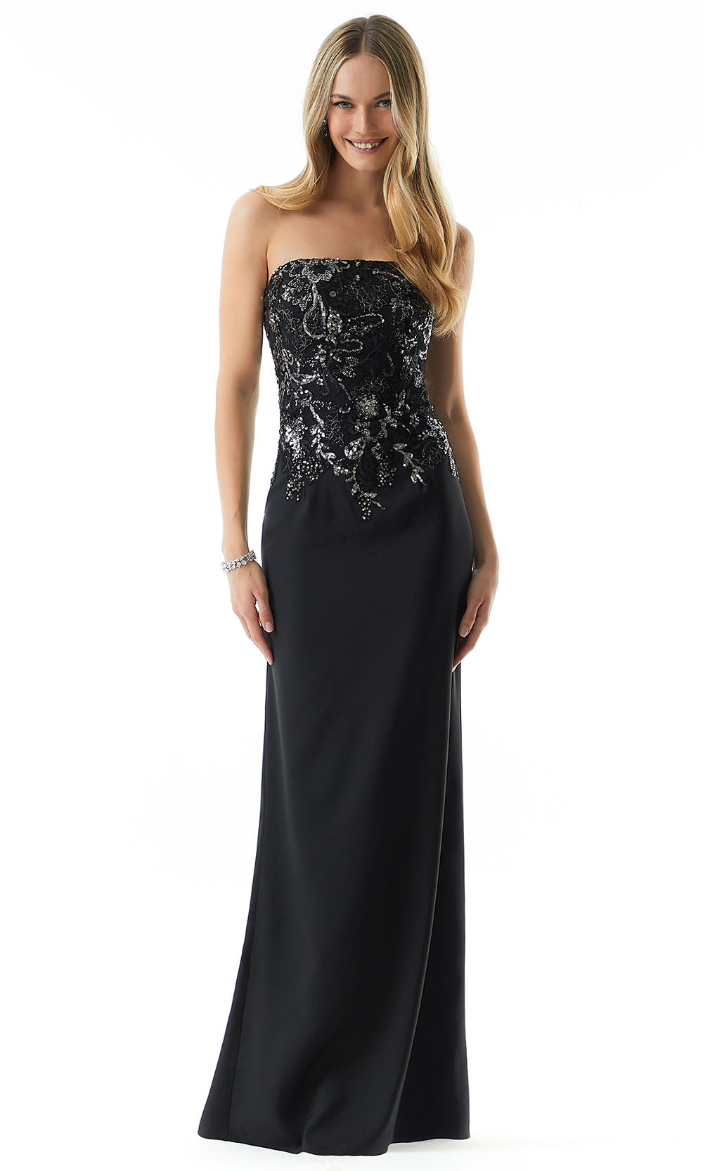 MGNY By Mori Lee 73005 - Strapless Evening Dress with Bolero Evening Dresses