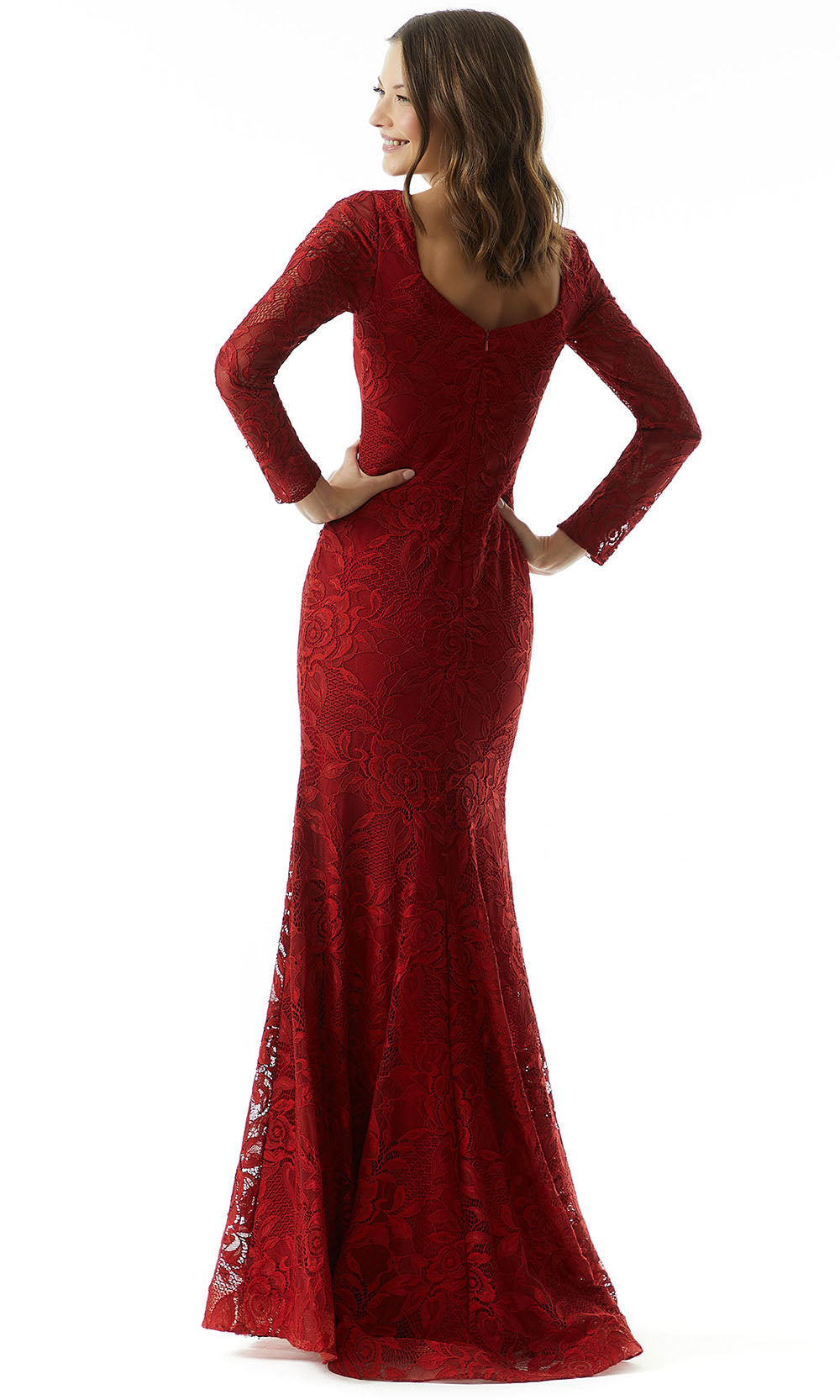 MGNY By Mori Lee 73020 - Lace Mermaid Evening Dress Mother Of The Bride Dresses